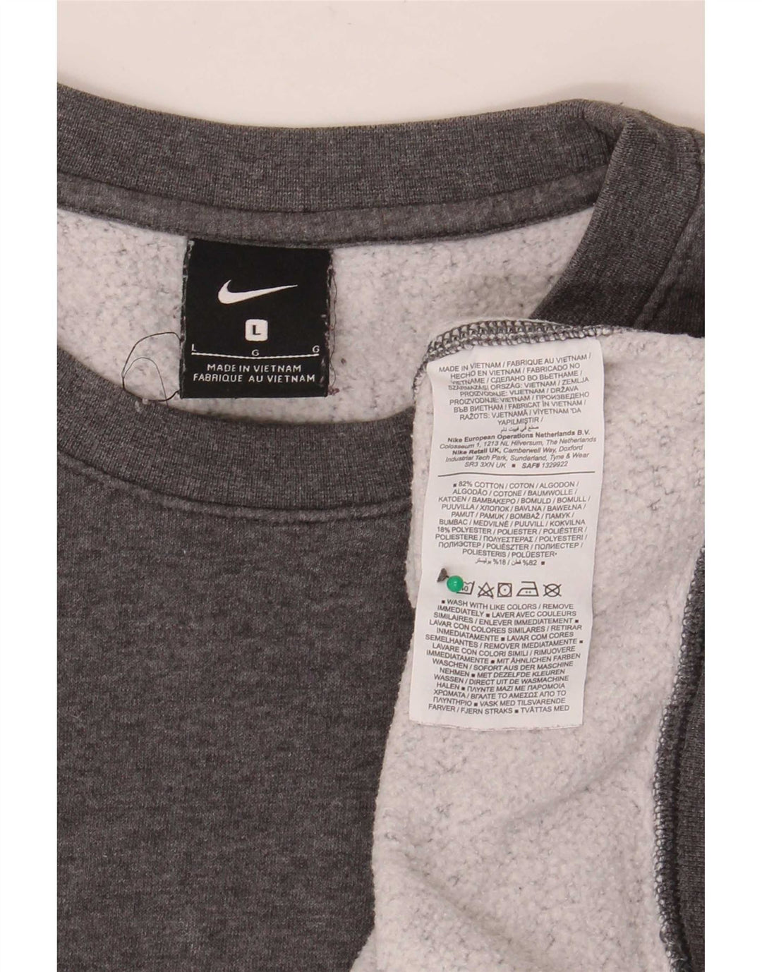 Veliki sivi pamuk Nike Eagles Graphic Sweatshirt džemper