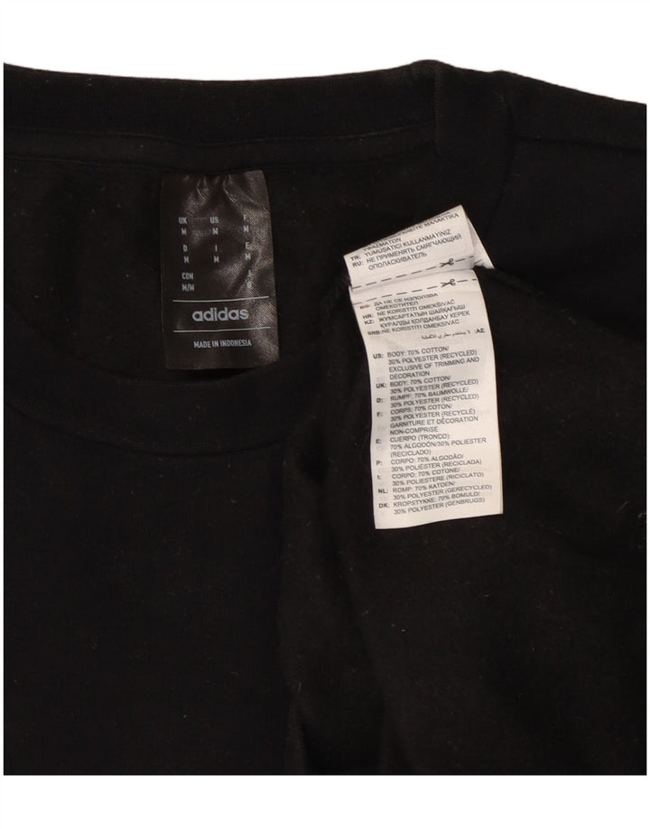 ADIDAS muški džemperi srednji crni pamuk