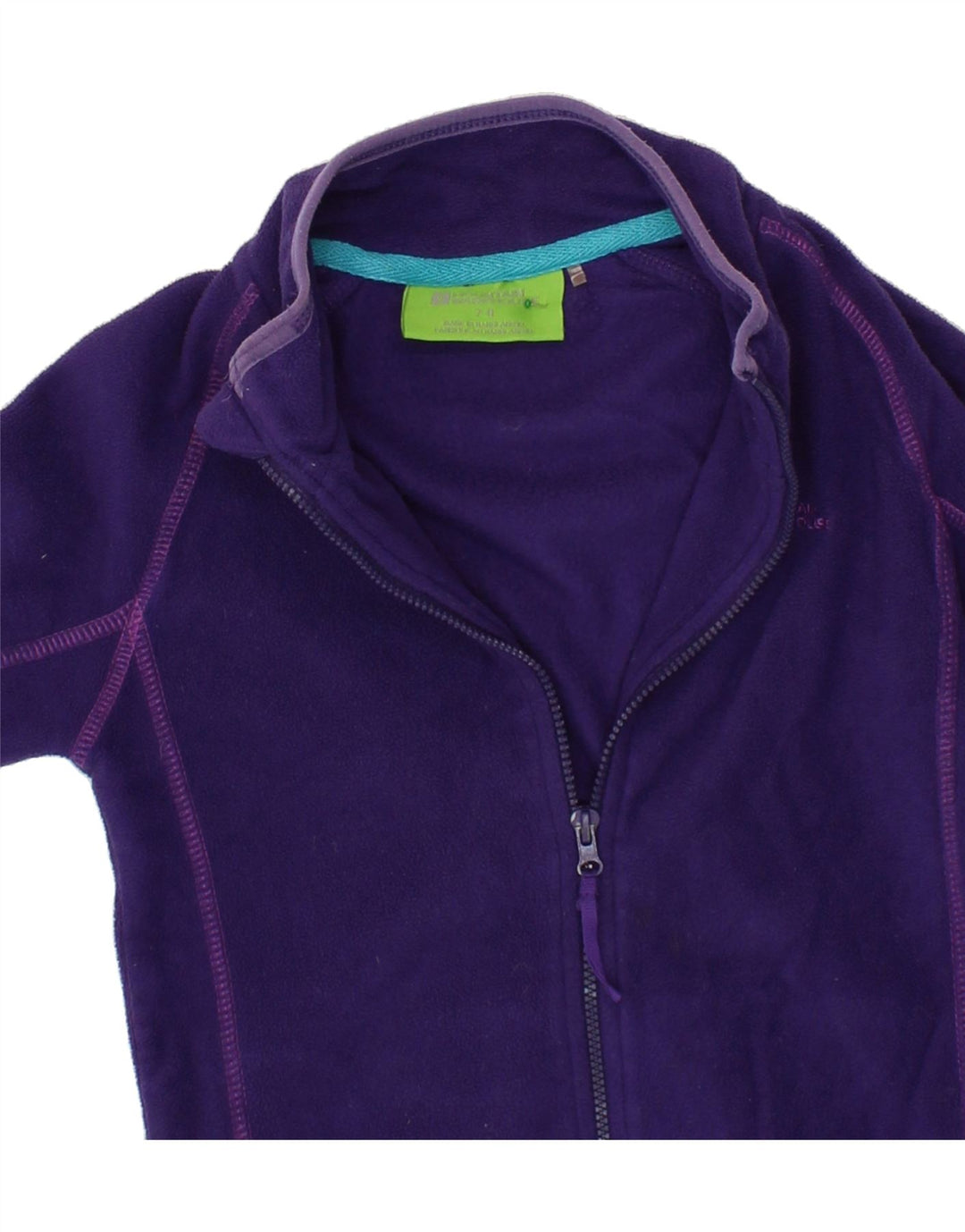 MOUNTAIN WAREHOUSE Girls Fleece Jacket 7-8 Years Purple Polyester Vintage Mountain Warehouse and Second-Hand Mountain Warehouse from Messina Hembry 