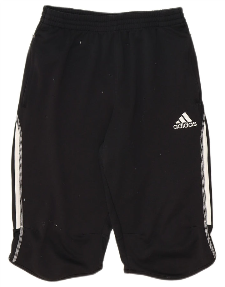 Adidas muške bermude sportske kratke hlače srednje crne boje od poliestera
