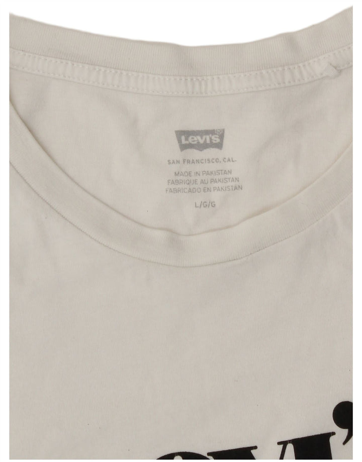 Levi's ženska majica kratkih rukava s grafičkim motivima UK 16 velika bijela