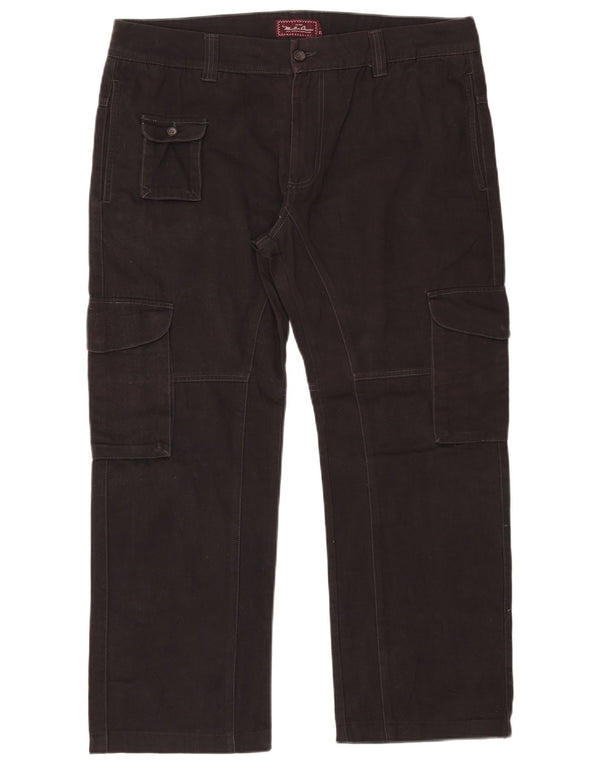 Marlboro Classics muške ravne kargo hlače EU 56 3XL W40 L29 crne