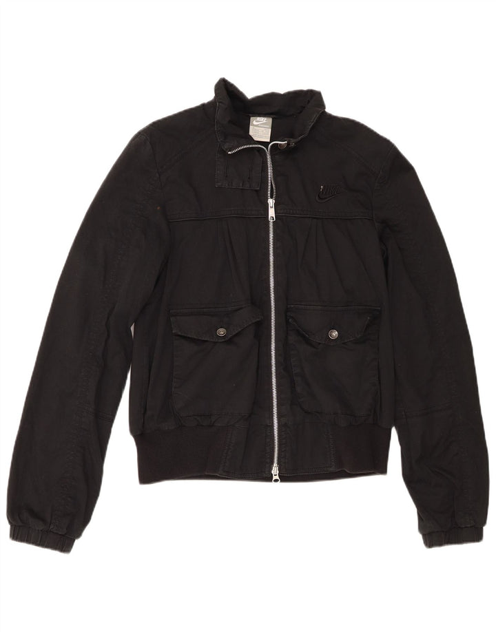 Nike ženska bomber jakna UK 10/12 Srednje crni pamuk