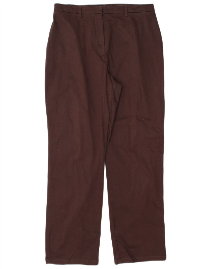 EDDIE BAUER Ženske ravne chino hlače US 12 Large W32 L30 Smeđe