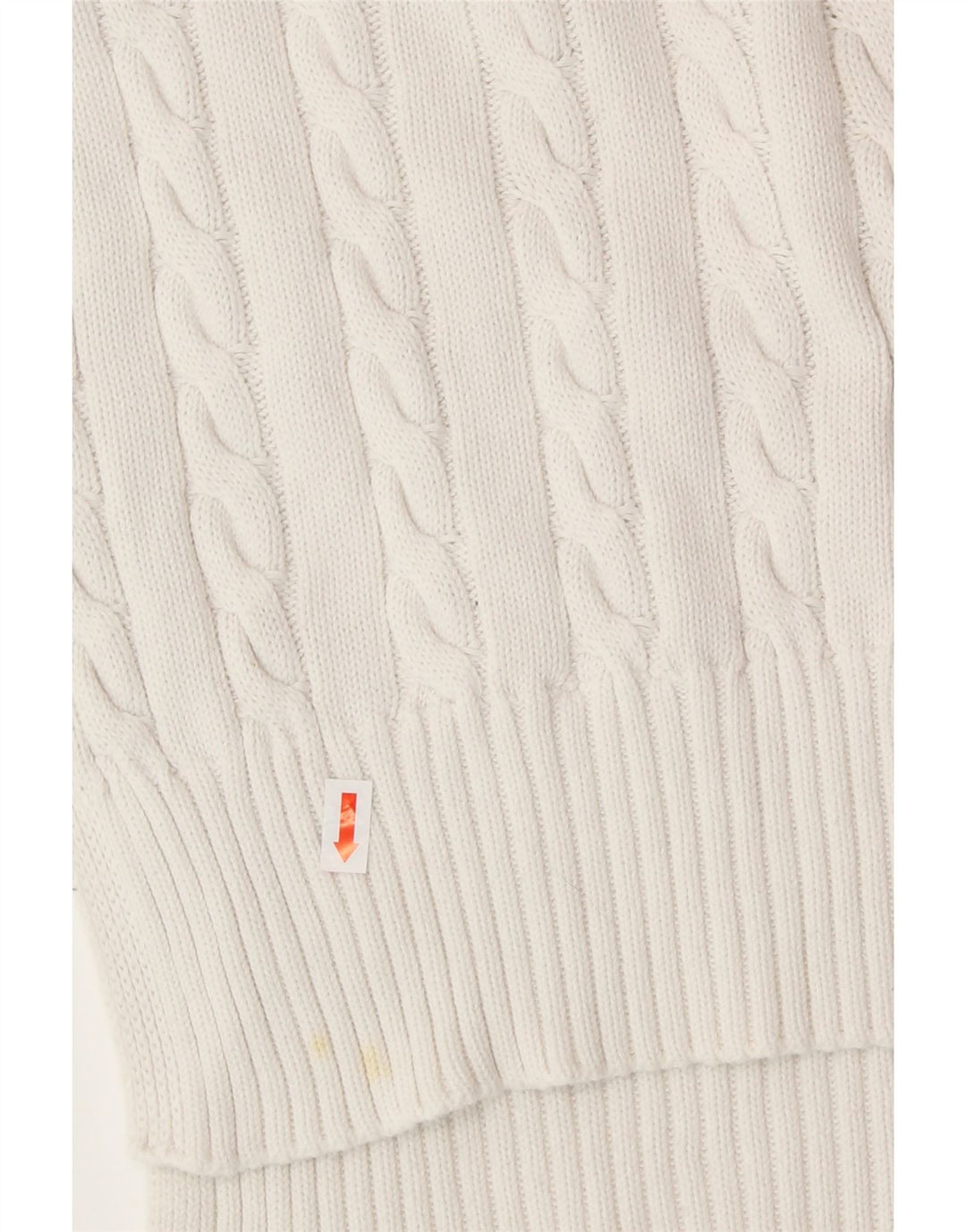 TOMMY HILFIGER Ženski džemper s V-izrezom UK 6 XS Bijele pruge