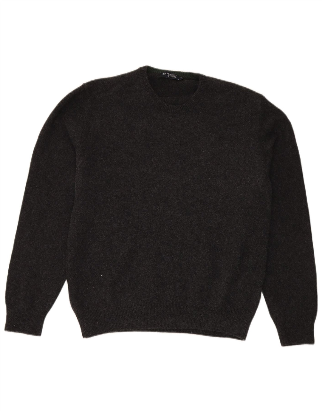 Hackett muški džemper s okruglim izrezom XL siva vunena