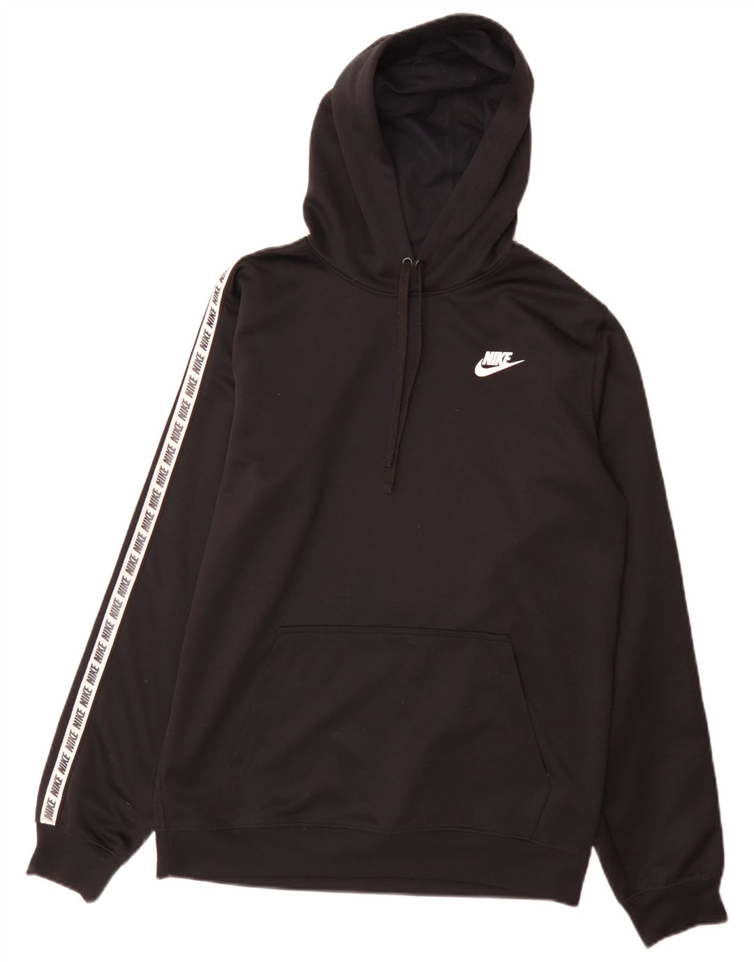Nike muška majica s kapuljačom s kapuljačom, mali crni poliester