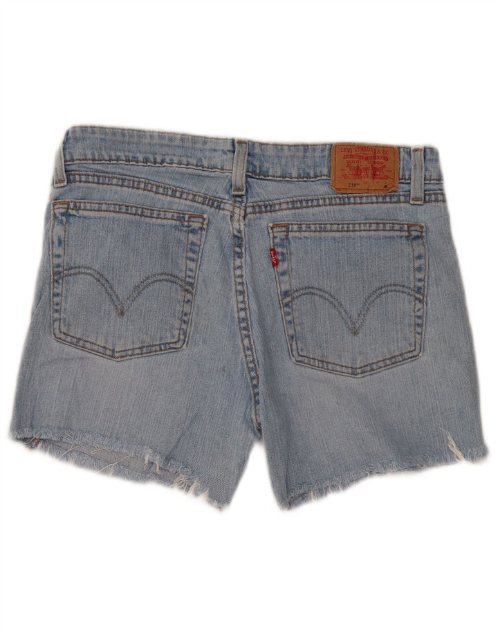 Levi's ženske 518 super niske traper kratke hlače srednje veličine W32, plavi pamuk