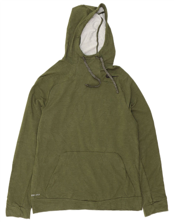 Nike muška majica s kapuljačom Dri Fit, srednje boje kaki