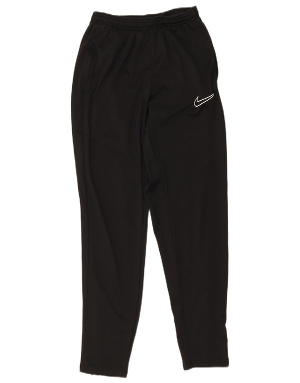 Nike Ženske Dri Fit Trenirke Hlače UK 12 srednje crne