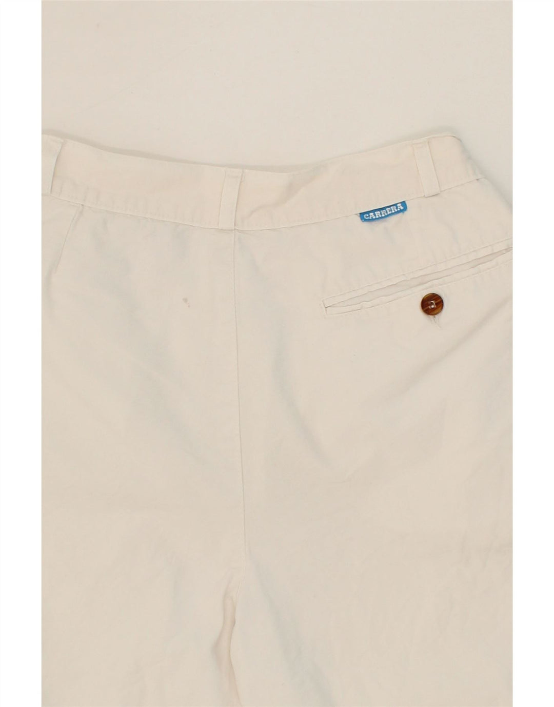 CARRERA Womens Chino Shorts W28 Medium White Cotton Vintage Carrera and Second-Hand Carrera from Messina Hembry 