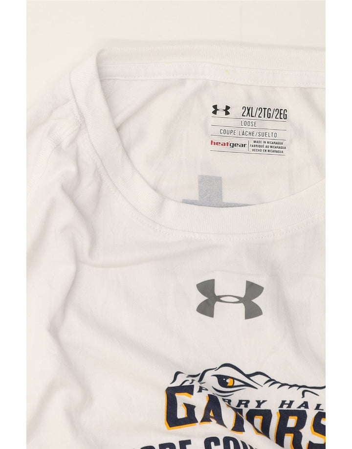 UNDER ARMOUR Muška majica dugih rukava s grafikom 2XL bijela