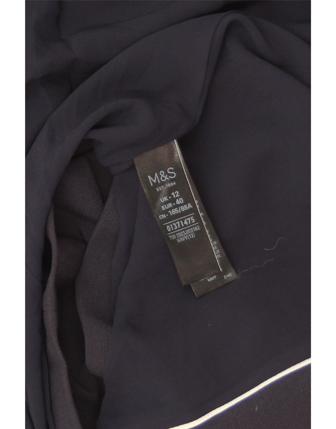 Marks & Spencer ženski sako jakna UK 12 Medium tamnoplavi poliester
