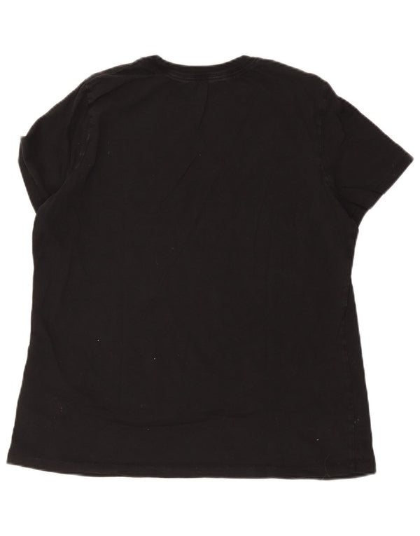 Nike Ženska majica kratkih rukava UK 16 Large Black Cotton