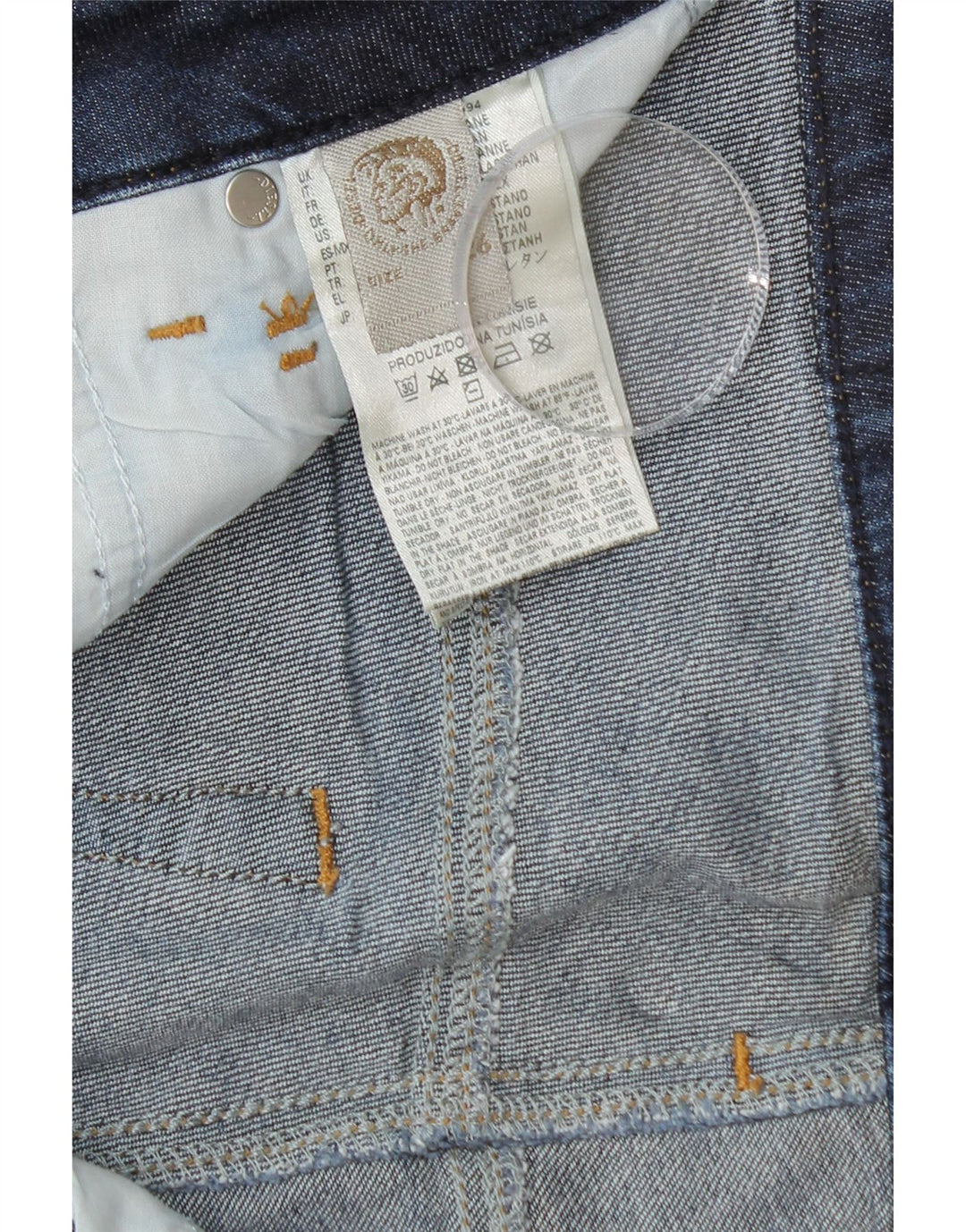 DIESEL Ženske skraćene traperice Skinzee Banana W26 L24 Plavi pamuk