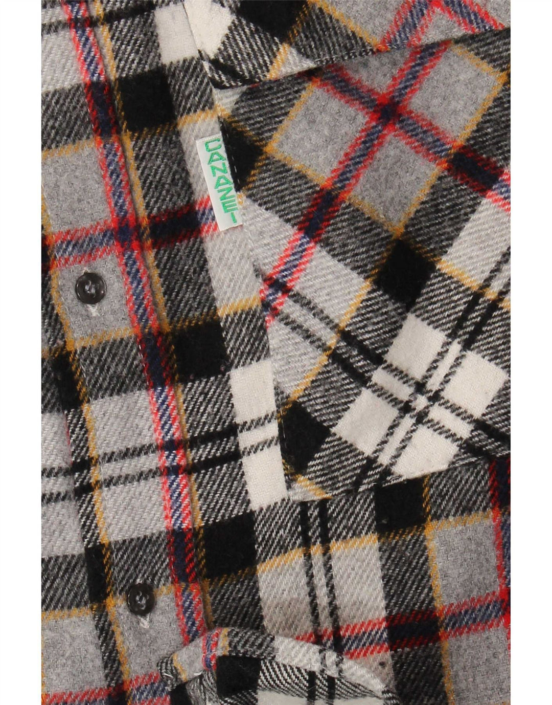 Vintage muška flanelska košulja velikog sive kare