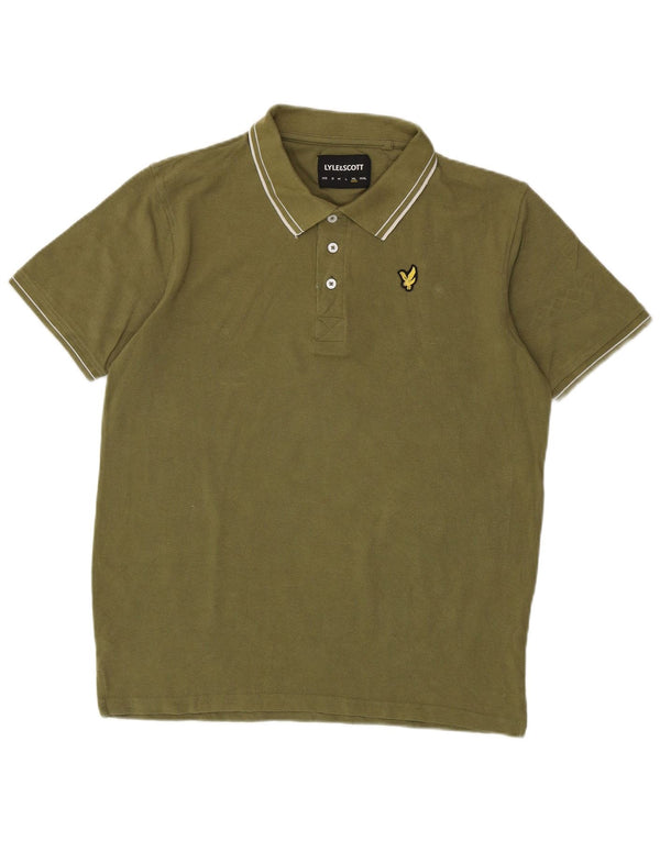 Lyle & Scott muška polo majica XL kaki pamuk