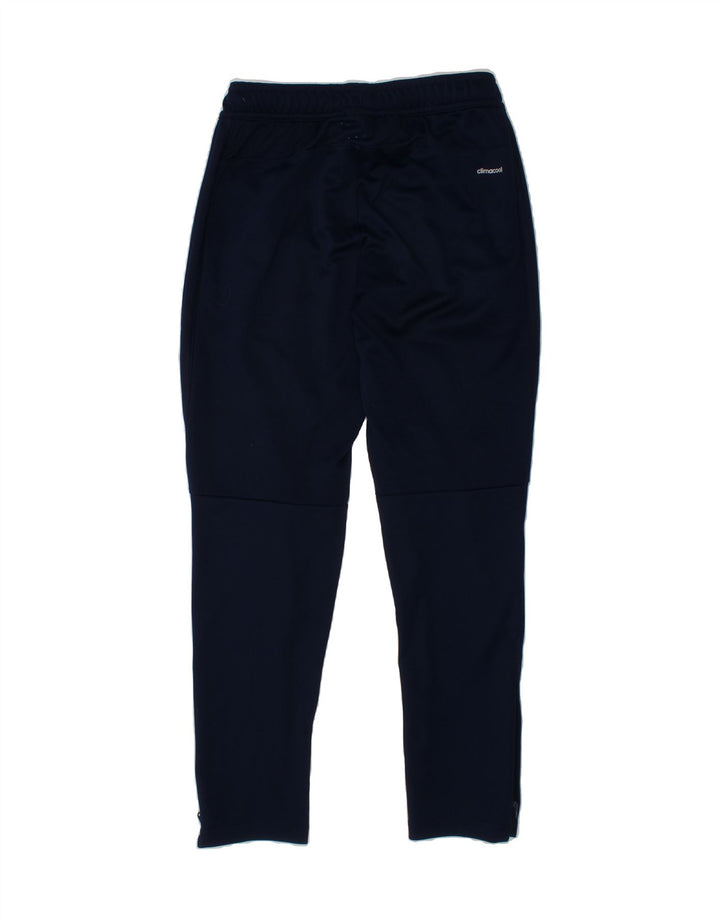ADIDAS Boys Climacool Tracksuit Trousers 9-10 Years  Navy Blue Polyester Vintage Adidas and Second-Hand Adidas from Messina Hembry 