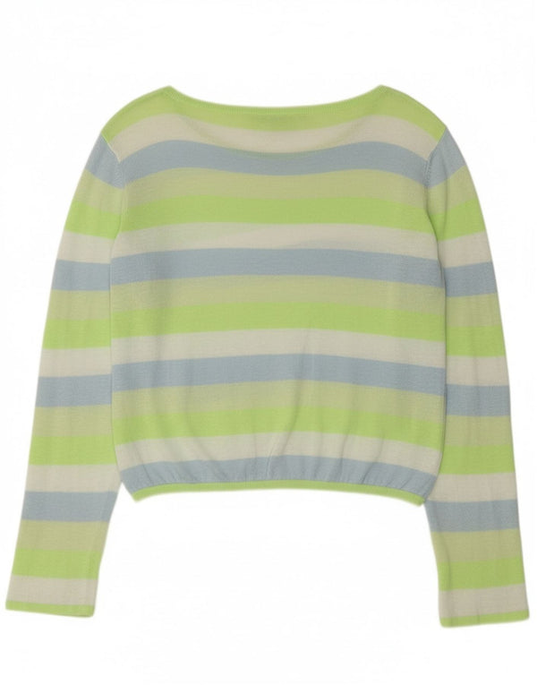 Tommy Hilfiger Ženska kratke bluze Top UK 18 XL platno na zelene pruge