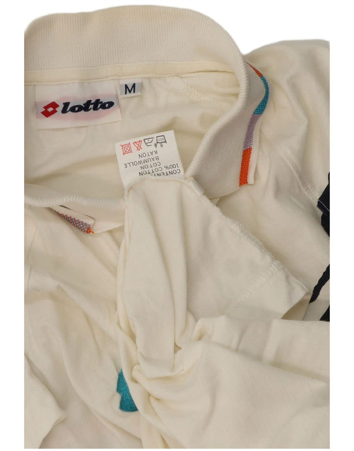 Lotto muška grafička polo majica Srednje bijeli pamuk
