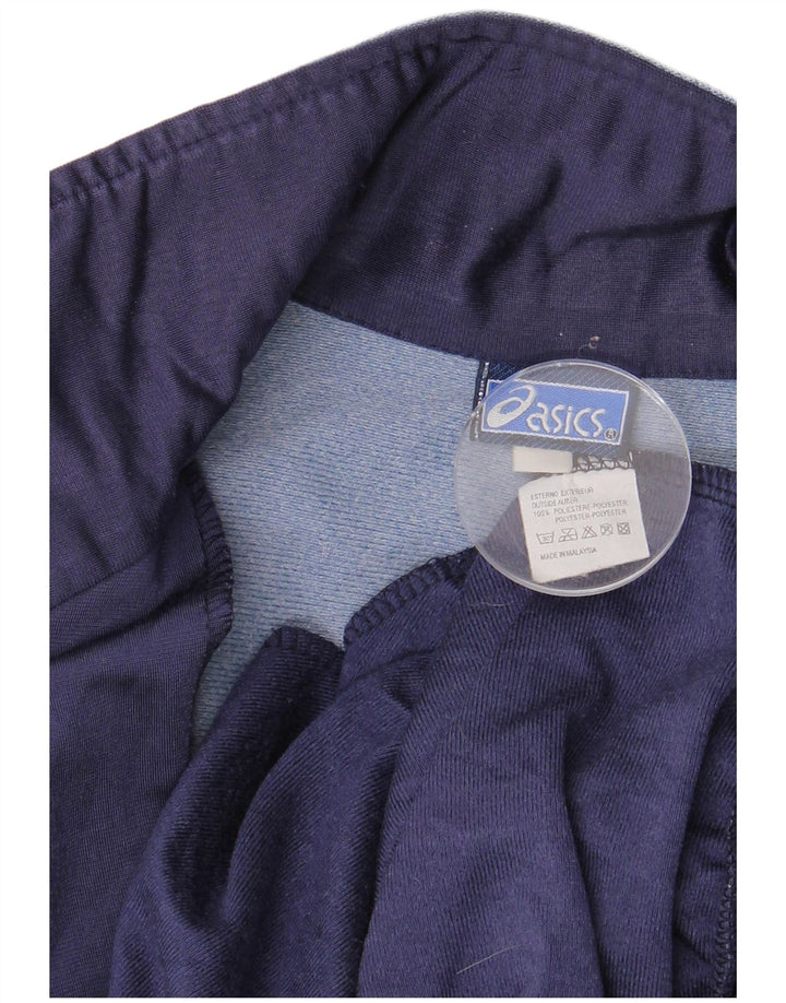 ASICS muška gornja jakna trenirke s grafičkim motivima, velika tamnoplava boja