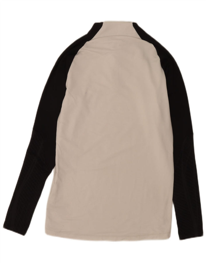 Nike Muški Dri Fit Zip Neck Slim Pulover Top Trenirka Mala Bijela