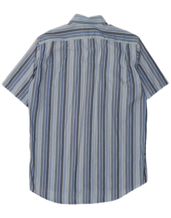 LACOSTE muška košulja kratkih rukava, veličina 40, pamuk na srednje plave pruge