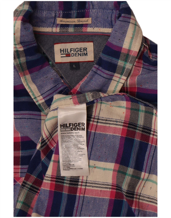 Tommy Hilfiger muška košulja, veliki plavi karirani pamuk