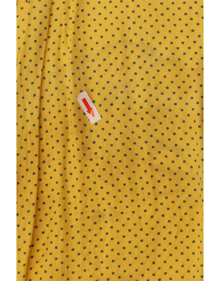 Vintage muška košulja kratkih rukava od viskoze s velikim žutim točkama