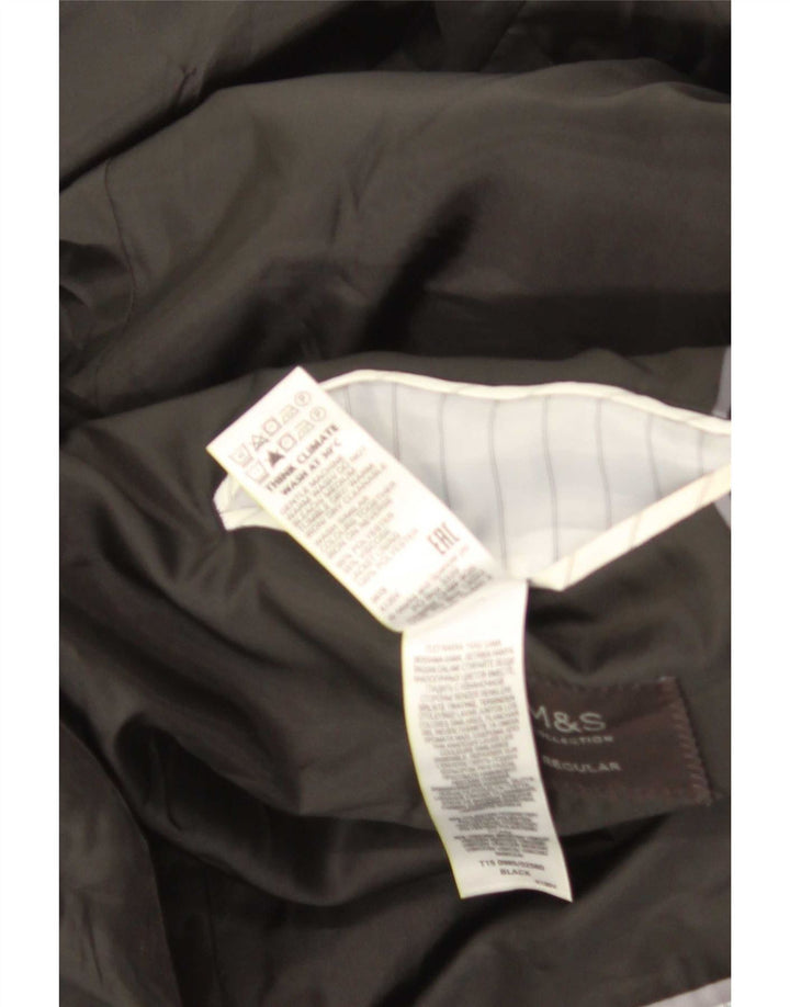 Marks & Spencer muška jakna sa 2 gumba UK 46 XL crni poliester