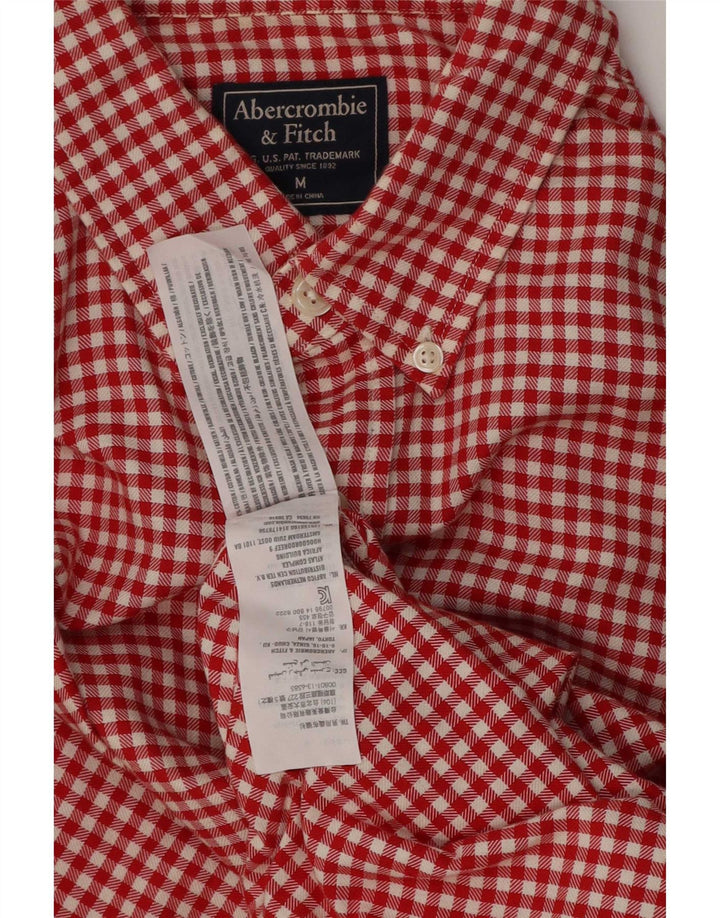Abercrombie & Fitch muška košulja srednje crvene boje od gingham pamuka