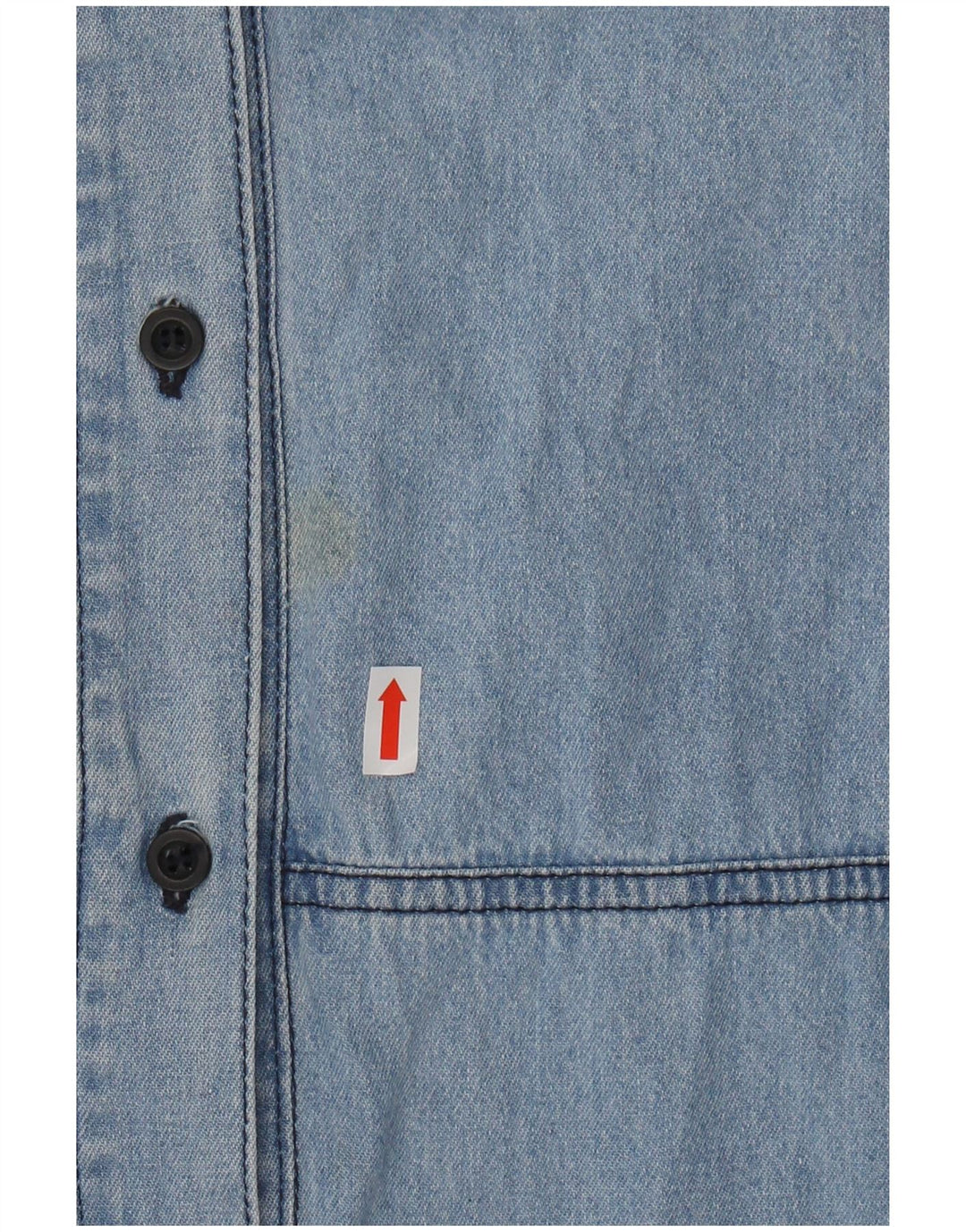 CARRERA Muška traper košulja kratkih rukava Veličina 43/44 XL plavi pamuk