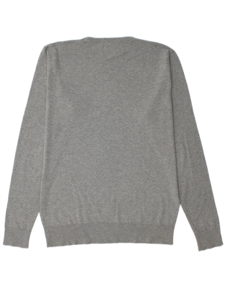 Jack & Jones muški džemper s okruglim izrezom XL sivi s pjegama