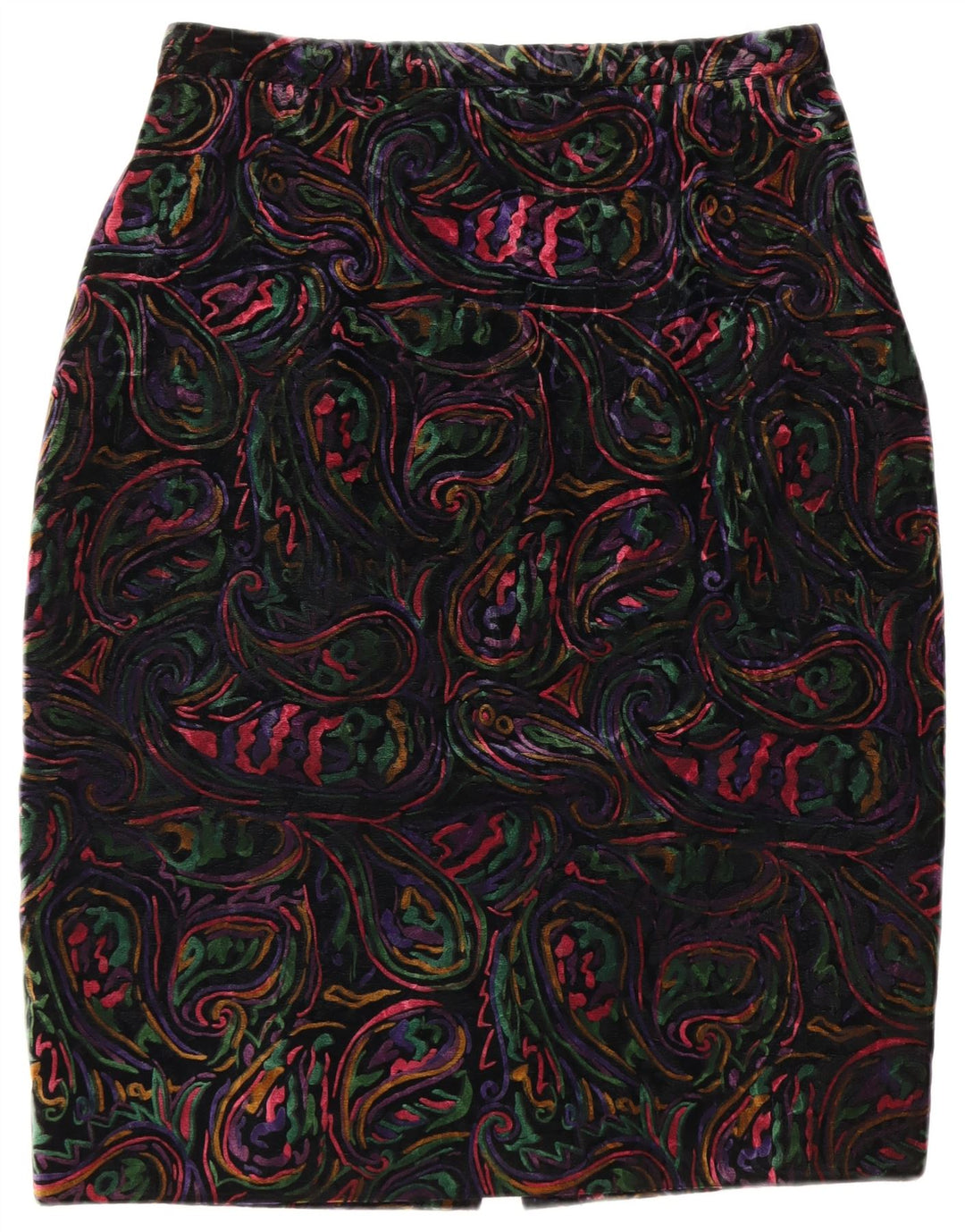 VINTAGE Ženska dvodijelna suknja s 1 gumbom UK 12 Srednje W32 Raznobojna