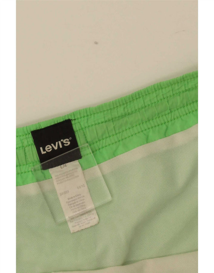 Levi's muške kratke hlače za kupanje s grafičkim motivima, veliki zeleni poliester