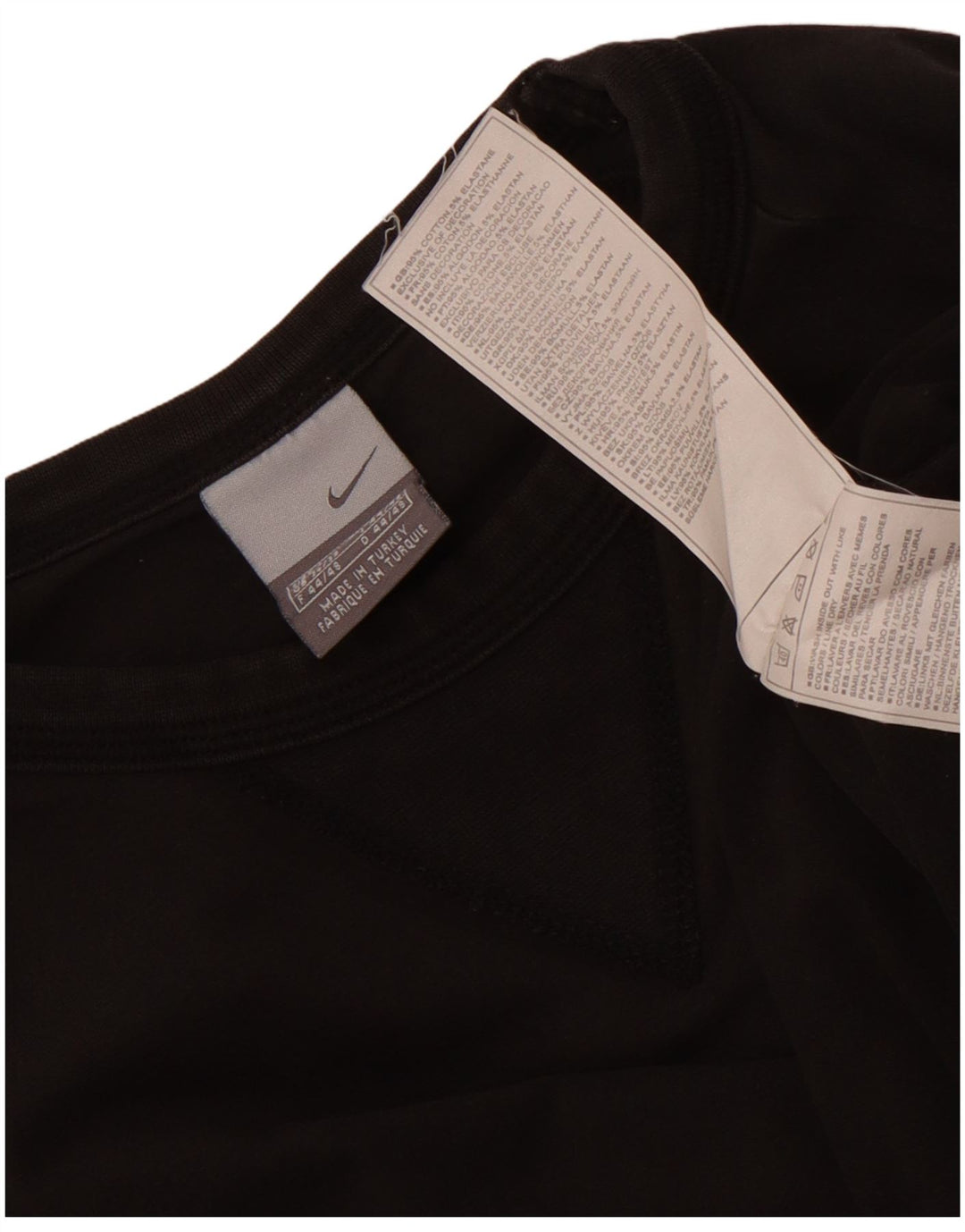 Nike Muška majica dugih rukava UK 36/38 Mala crna pamuk