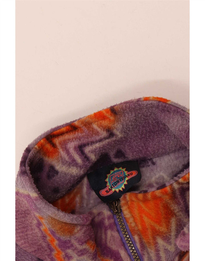 Santostefano velika ženska jakna od flisa UK 16 Large Purple Geometric