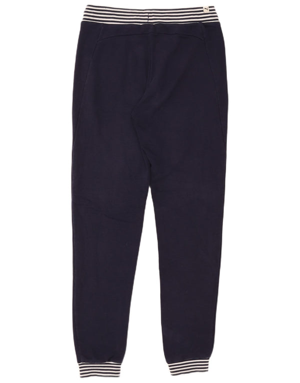 Puma ženske hlače za trenirku s grafičkim motivima Joggers UK 10 Small Navy Blue Cotton