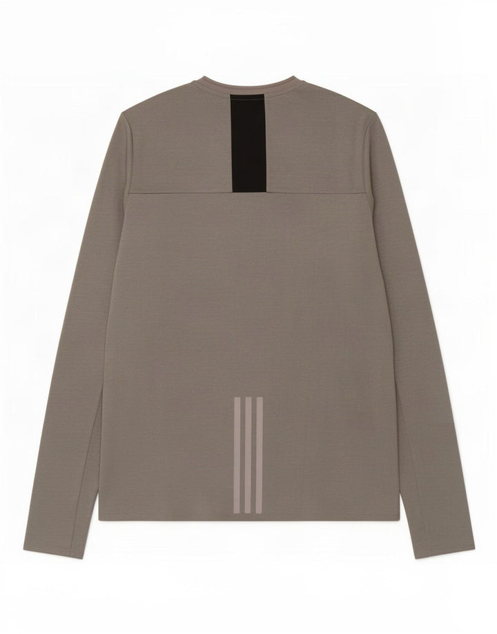 Adidas muška majica Supernova s dugim rukavima srednje sive boje s pjegama