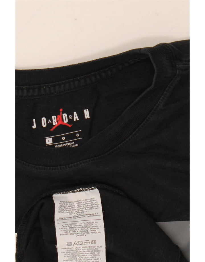 Jordan muška majica kratkih rukava s grafičkim motivima, veliki crni pamuk