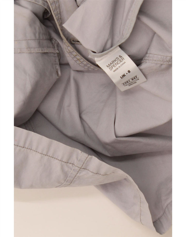Marks & Spencer Ženska jakna s dvostrukim kopčanjem 3/4 rukava UK 8 Mala siva