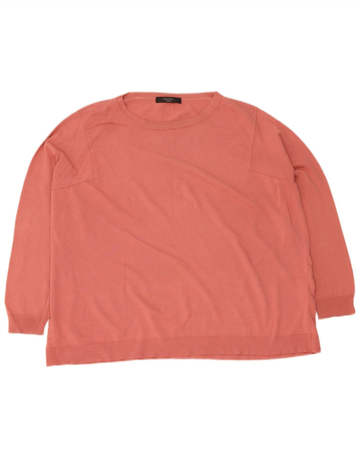 MAX MARA Womens Weekend Crew Neck Jumper Sweater UK 16 Large Pink