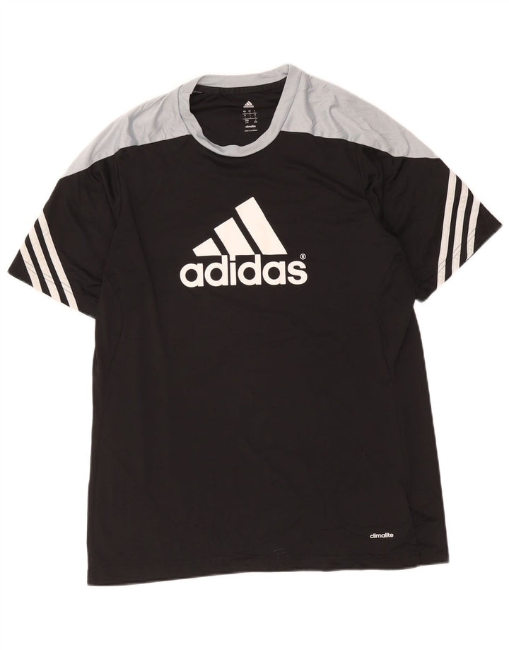 Adidas muška majica kratkih rukava Climalite Graphic, veliki crni poliester u boji