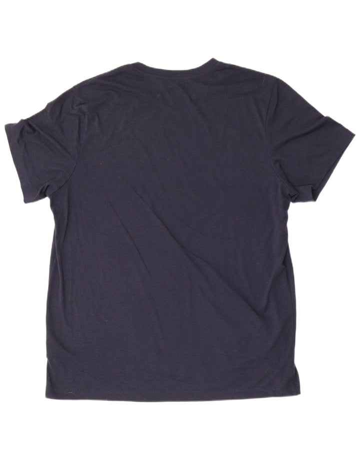 Nike Dri Fit majica kratkih rukava XL tamnoplavi poliester