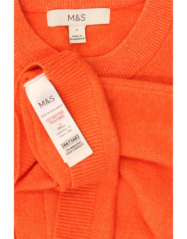 Marks & Spencer ženska majica kratkih rukava UK 10 Small Orange Poliester