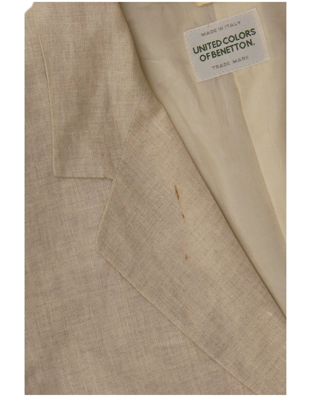 Benetton ženski sako sa 2 gumba IT 40 Small Beige Linen