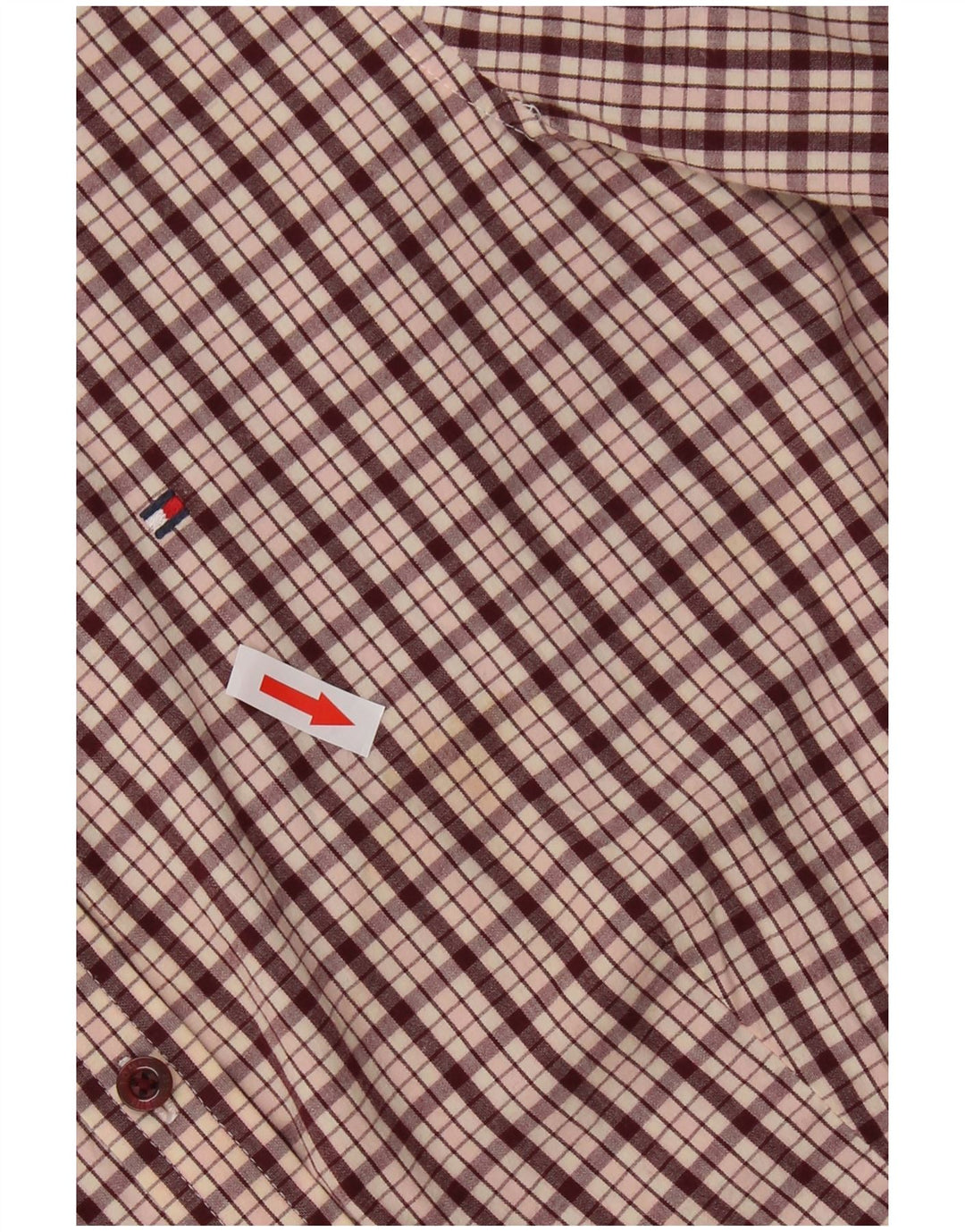 Tommy Hilfiger Ženska košulja US 6 Srednje kestenjasto karirani pamuk