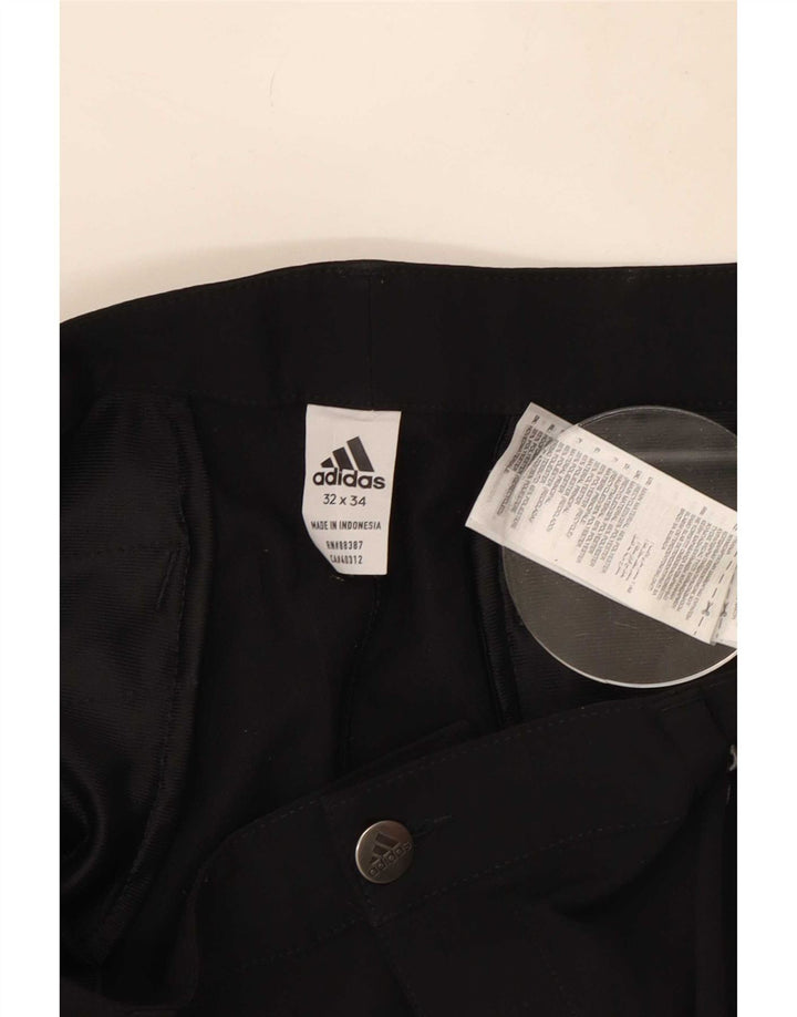 Adidas muške uske chino hlače W32 L34 crni poliester