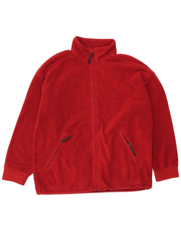 THINK PINK Mens Fleece Jacket UK 40 Large Red Polyester