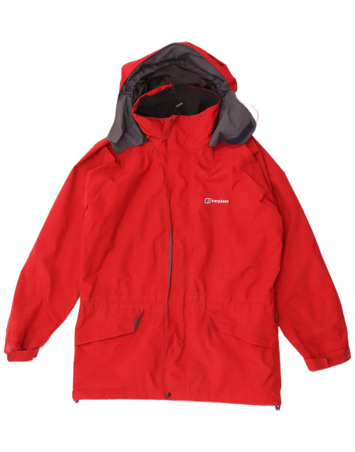 Berghaus muška kišna jakna s kapuljačom UK 38 srednji crveni poliester